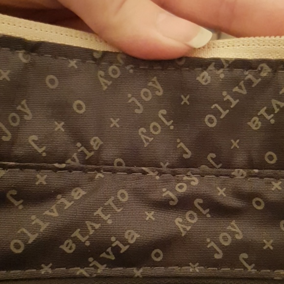 EUC Olivia + Joy Maroon and Tan Tote Bag - Picture 7 of 8